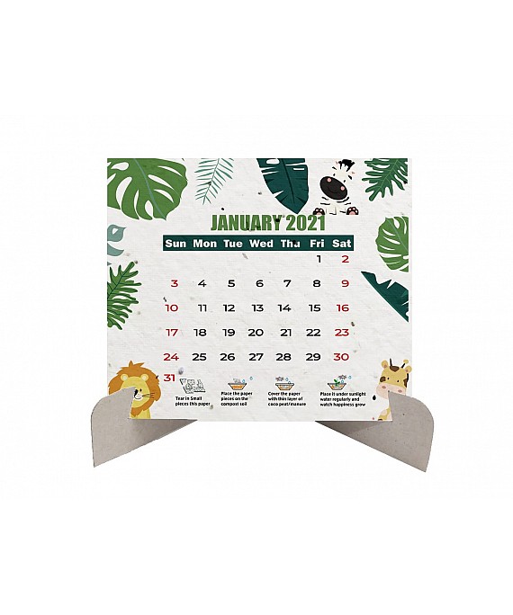 Plantable Calendar for Kids 