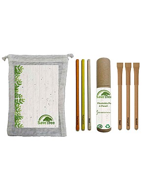  Plantable Stationery Kit with Cotton Bag (3+3)