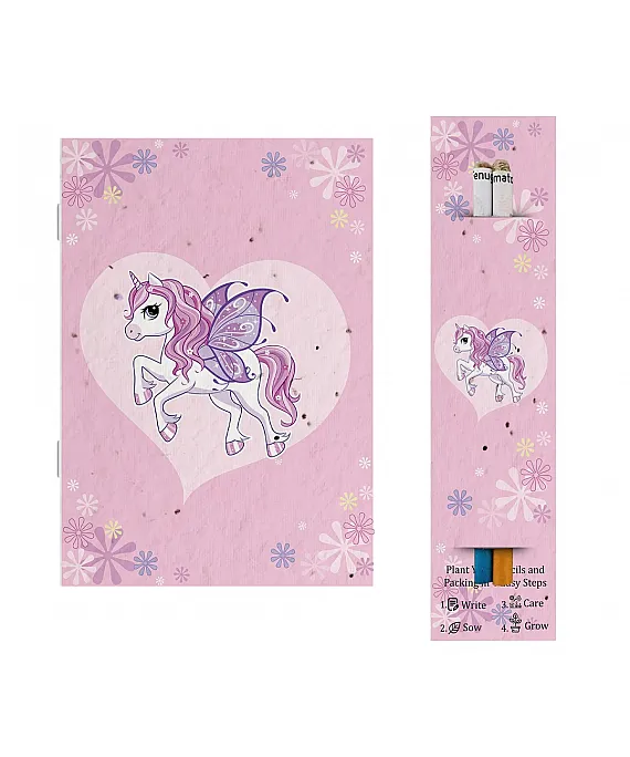 Plantable Notebook with Seed Pencil For Kids (ES-2KP1)