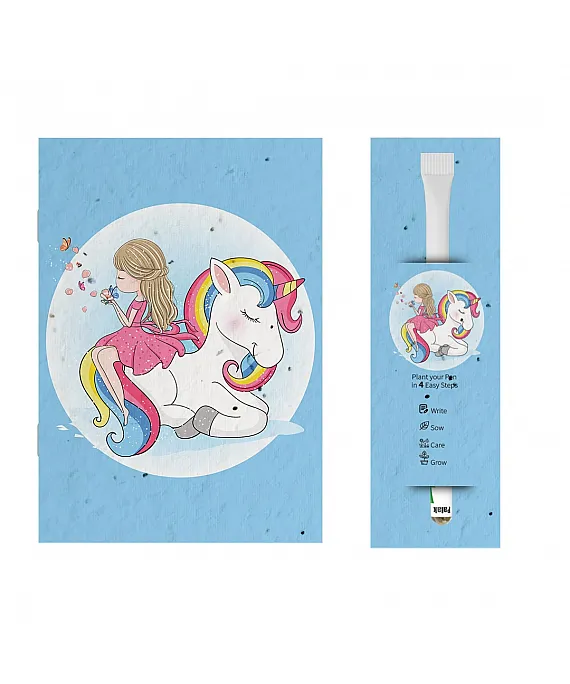 Plantable Notebook with Plantable Pen For Kids (ES-2K3)