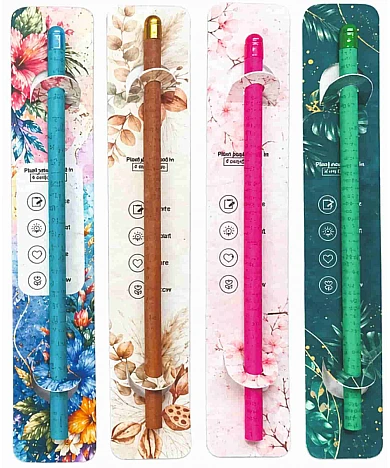 Ecosave Plantable Seed Pencil - Eco -Friendly Return Gift, for Kids Birthday,Gifts For Girls and Boys,(1 Pencil With Plantable Packing, 20 Pcs)